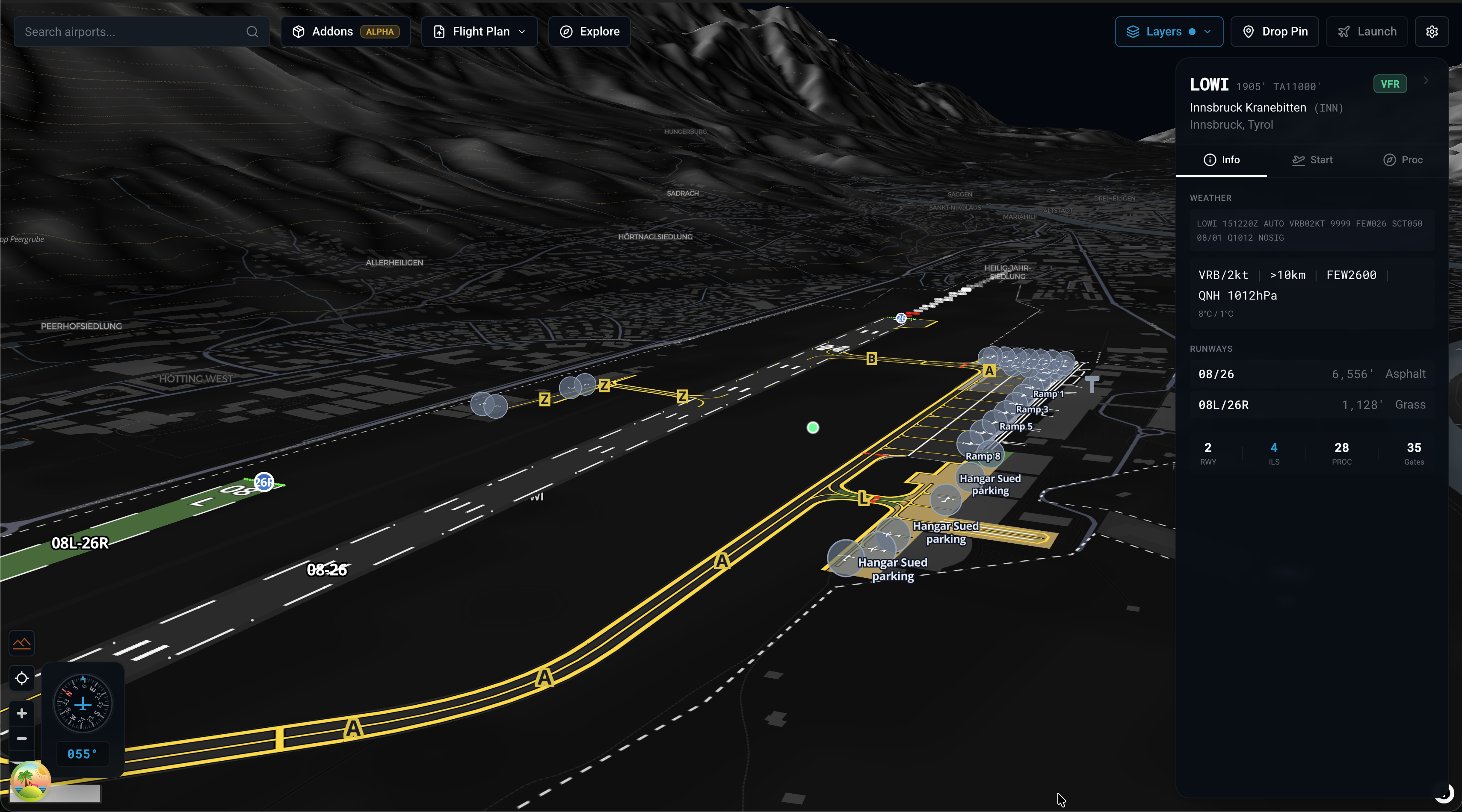 X-Dispatch Airport detail screenshot